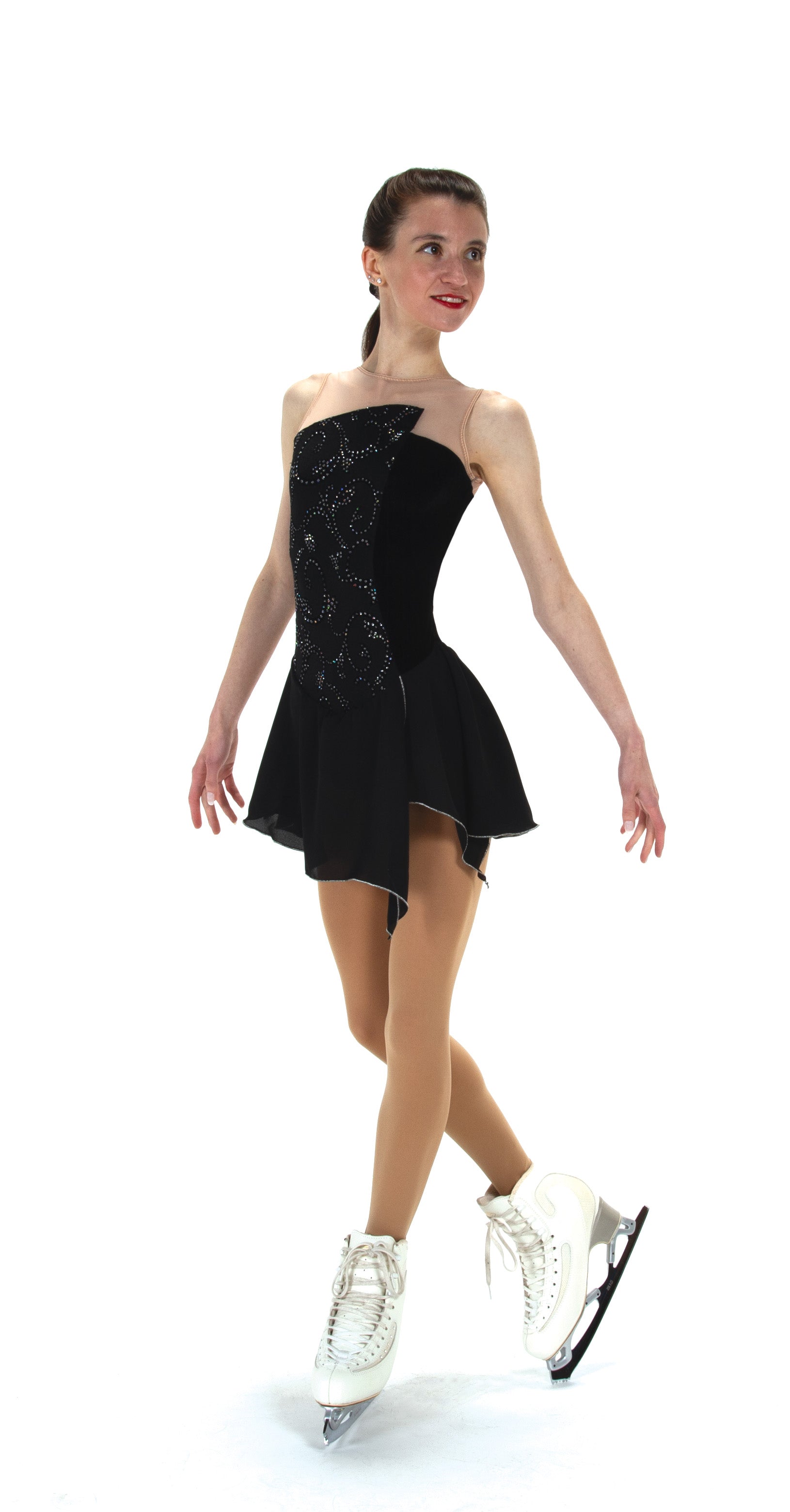 Black and white figure skating dress hotsell