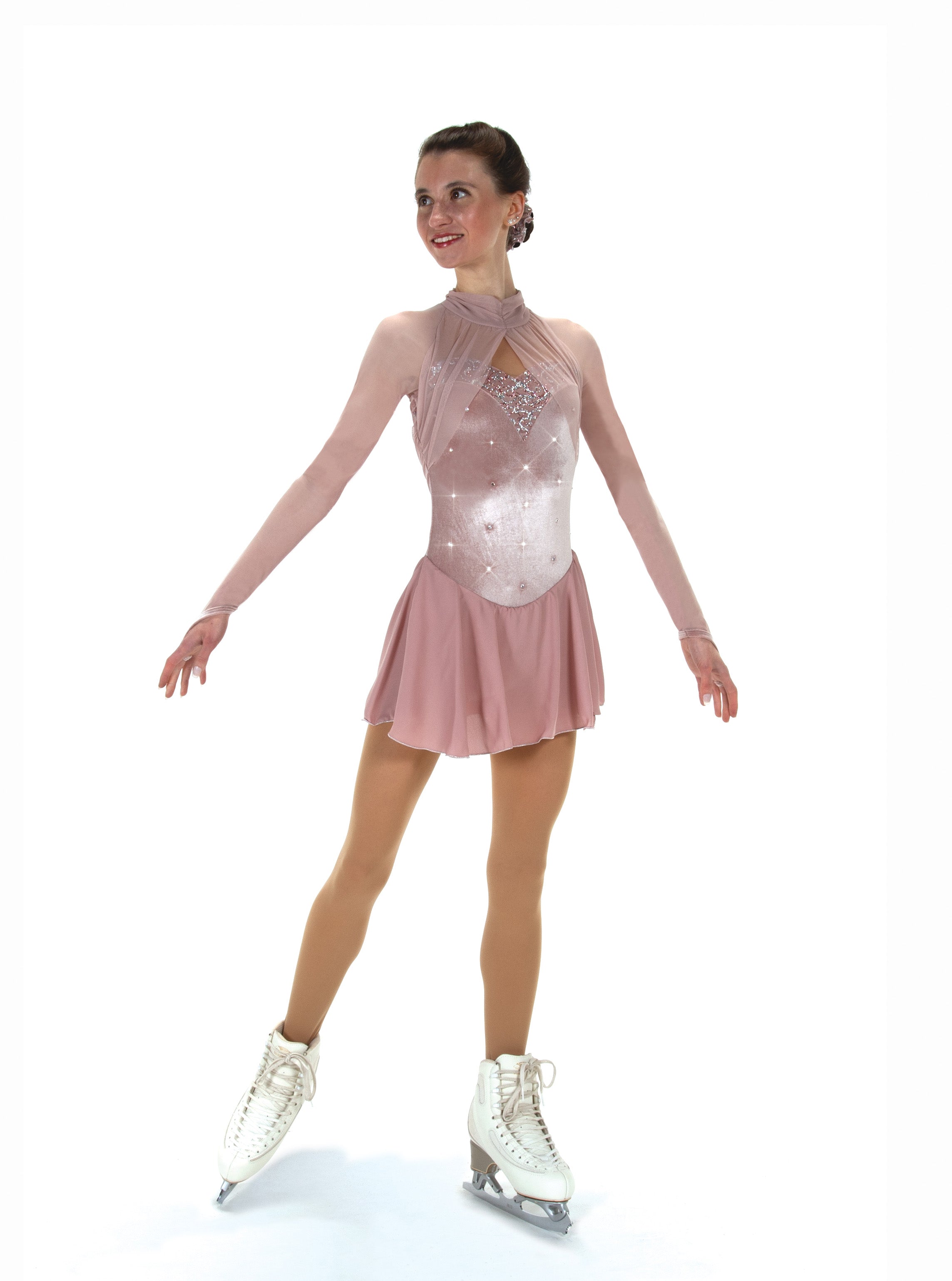 Pink figure skating dress online