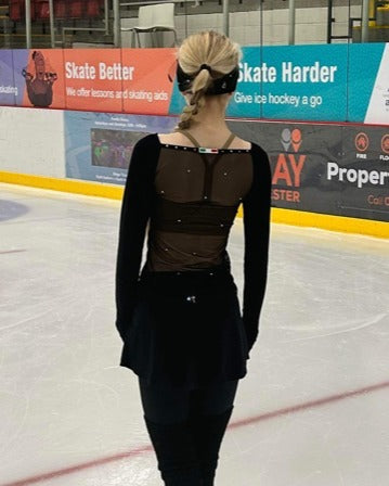 Karisma Crown Collection Skating Top with net back - Adult XS