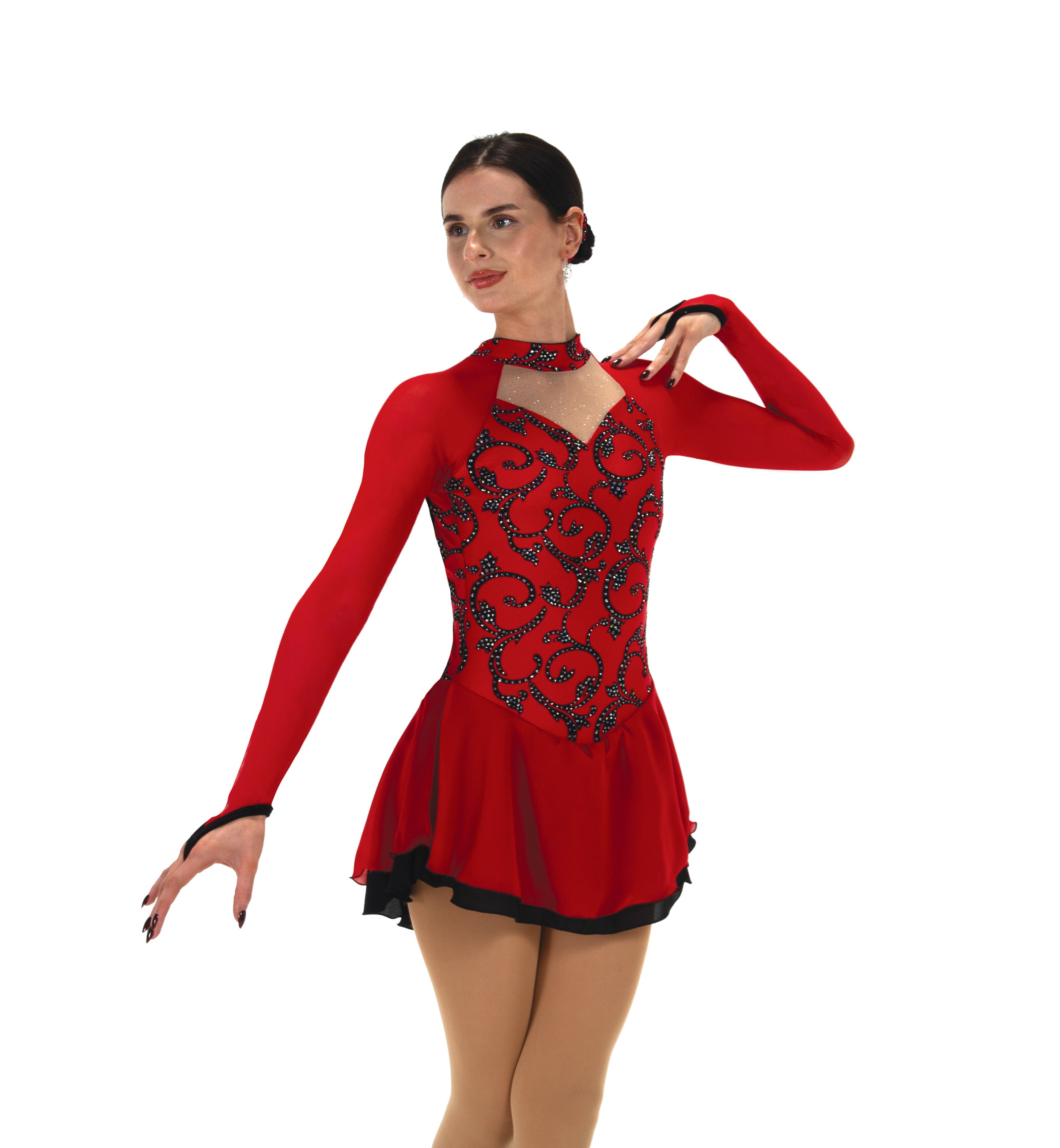 551 Lipstick Red Skating Dress by Jerry's