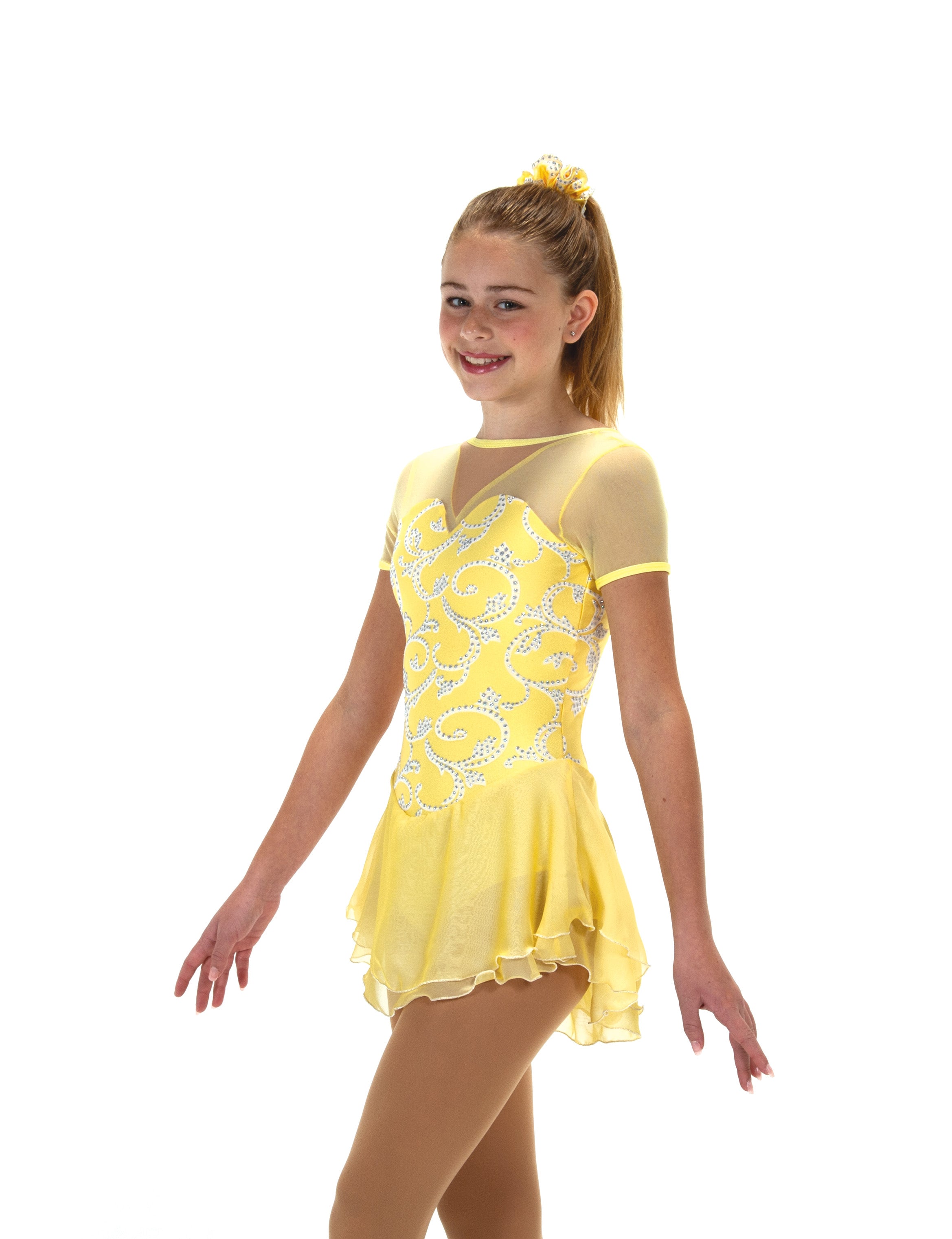 566 Daffodils in the Snow Skating Dress by Jerry's