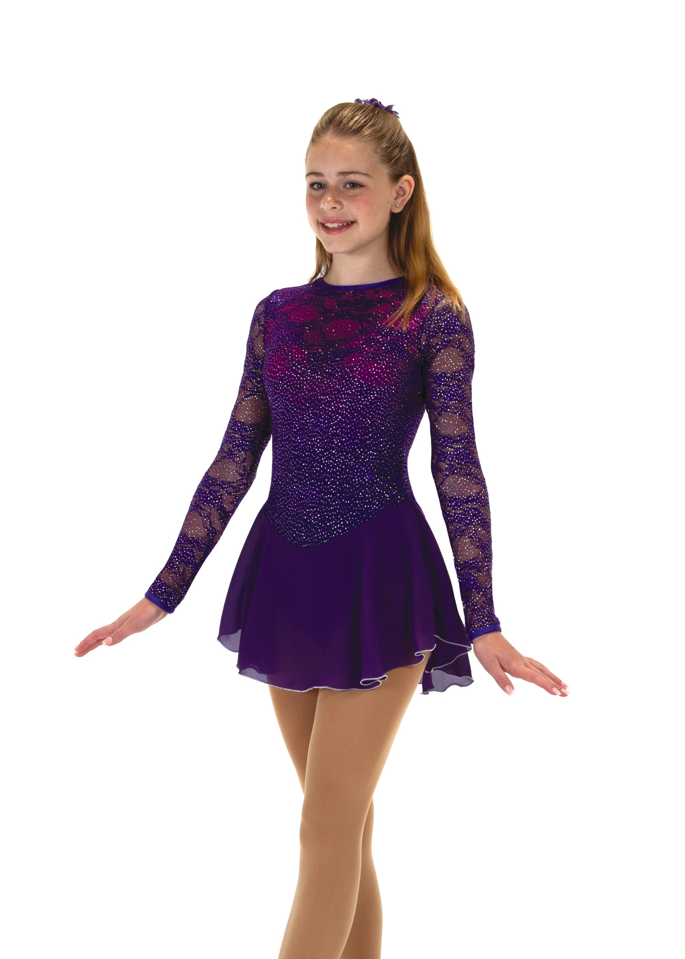 575 Amethyst Rose Skating Dress by Jerry's