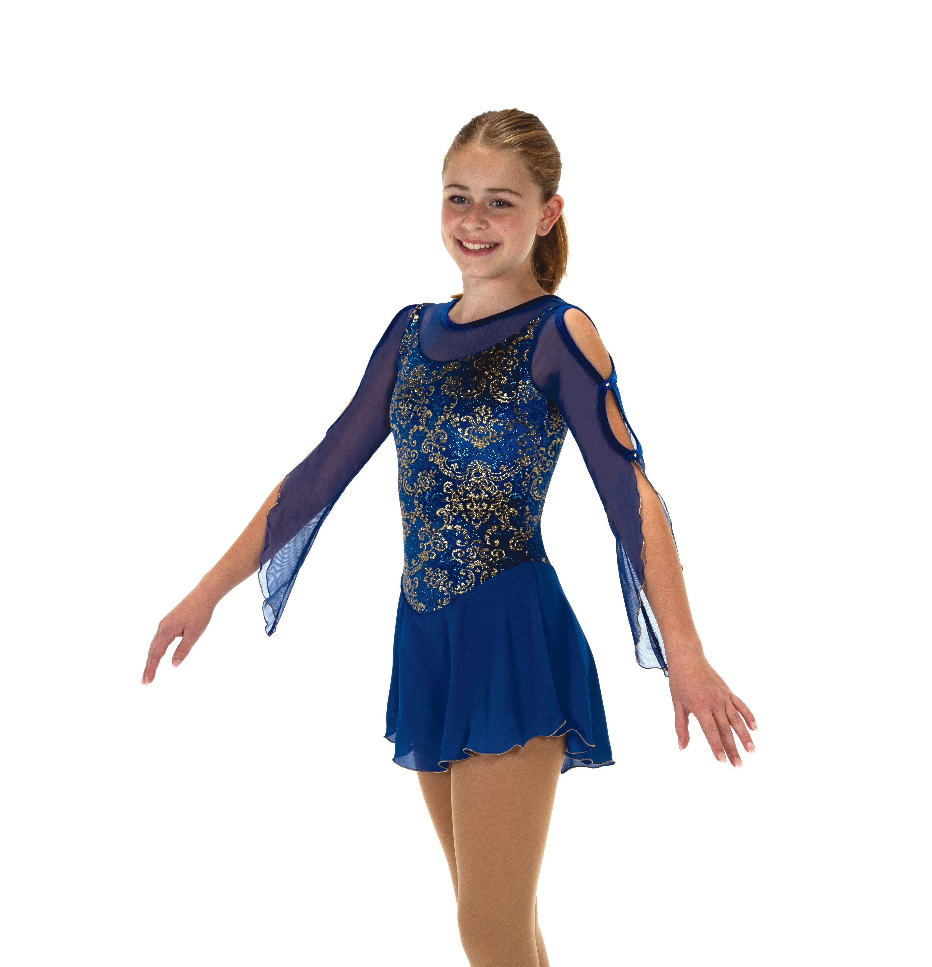 583 Couture in Cobalt Skating Dress by Jerry's