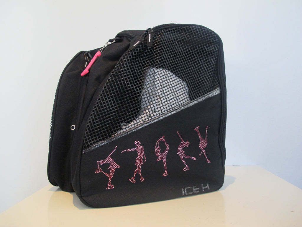 Ice H Skate Backpack Style Rhinestone Carry Bag