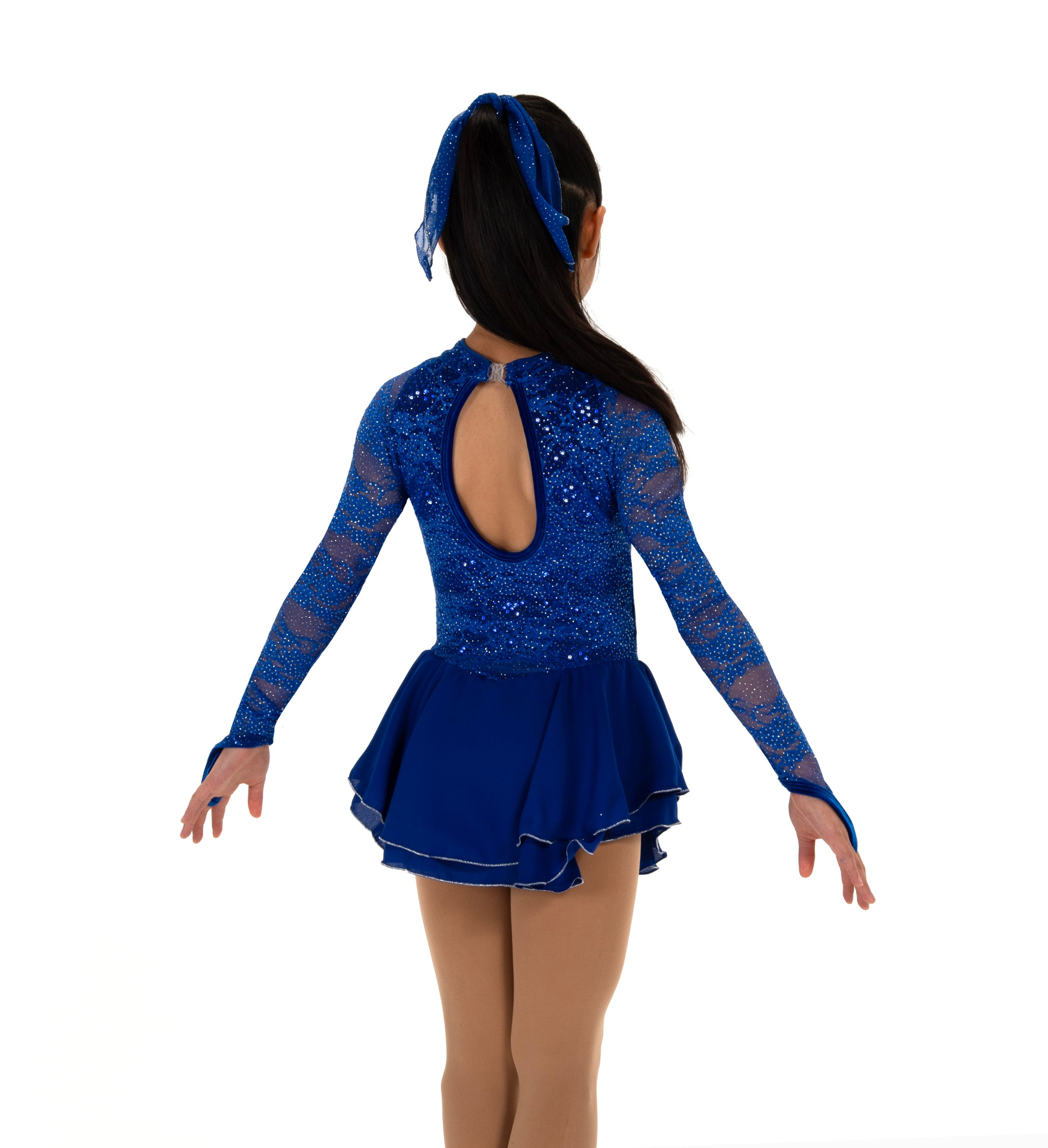 609 Sequin Lining Skating Dress in Blue by Jerry's