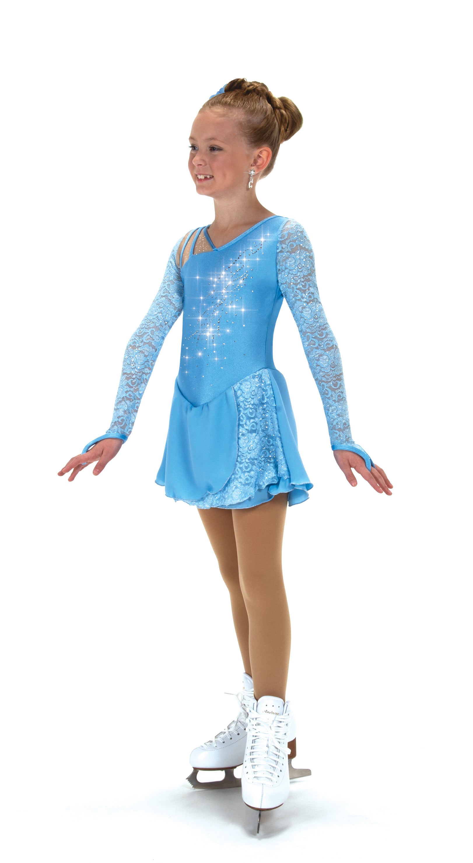 617 Slide Glide Skating Dress in Crystal Blue by Jerry's