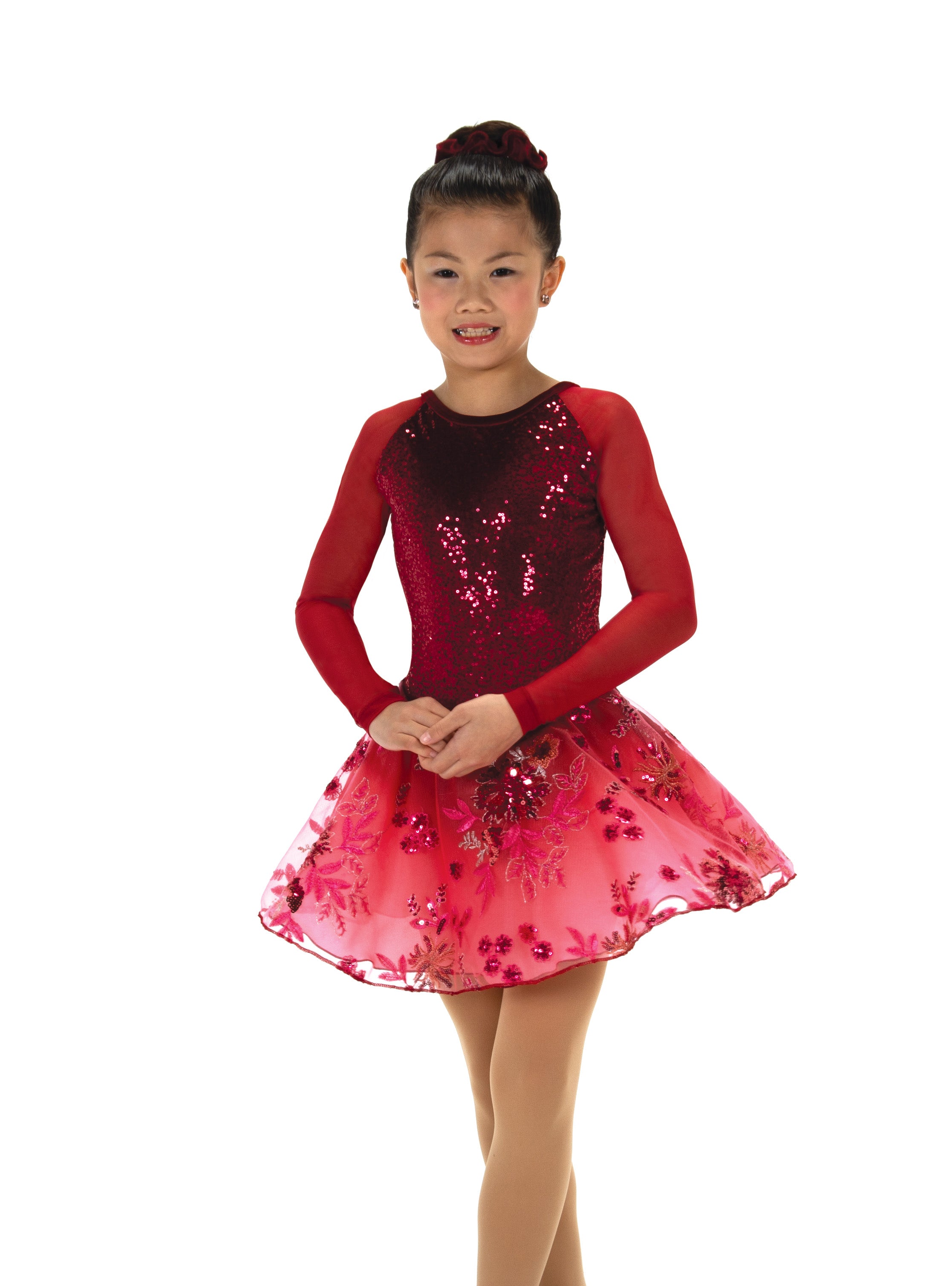 618 Sequins in Sherry Skating Dress by Jerry's