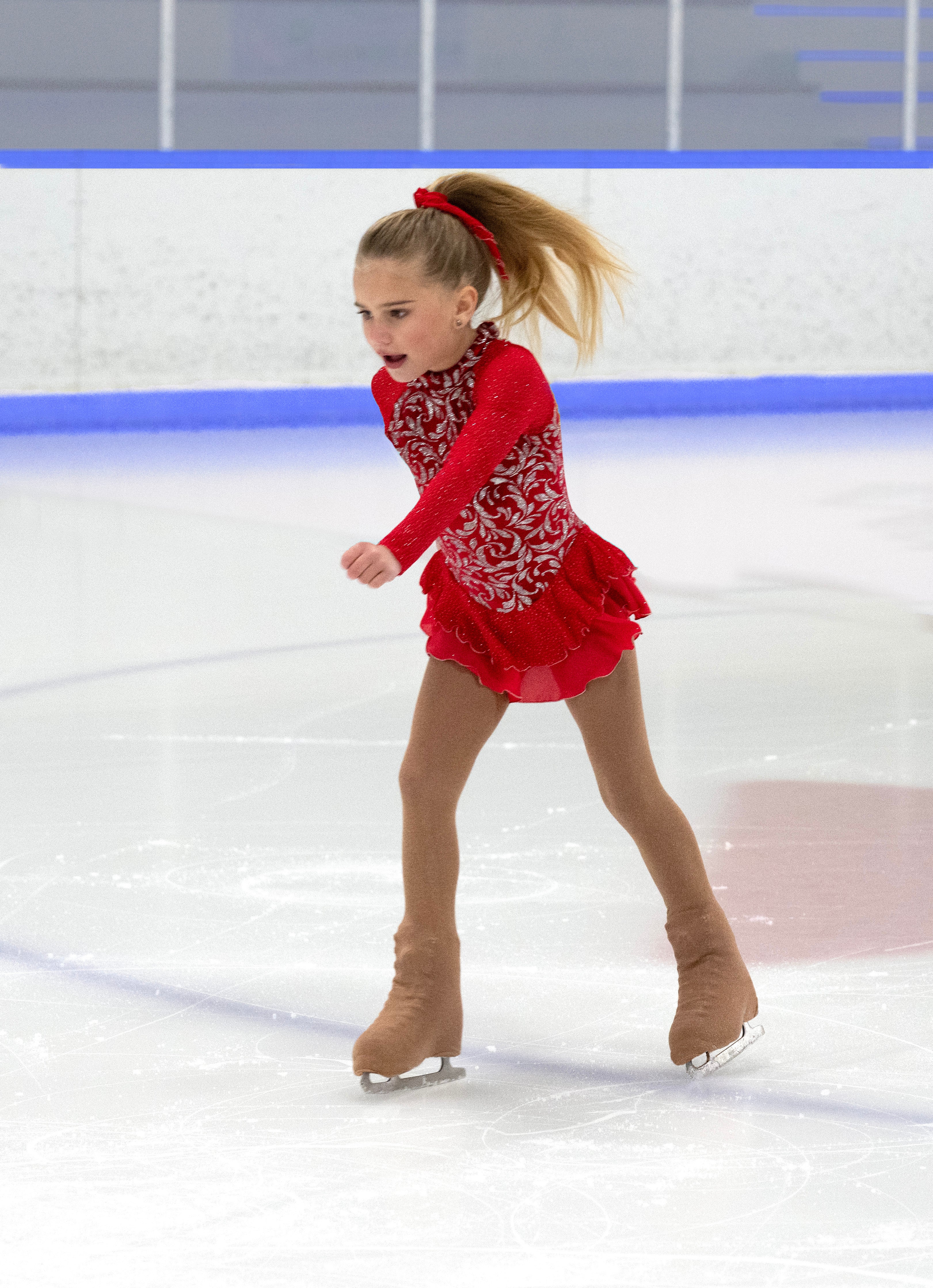 632 Crimson Capades Skating Dress by Jerry's