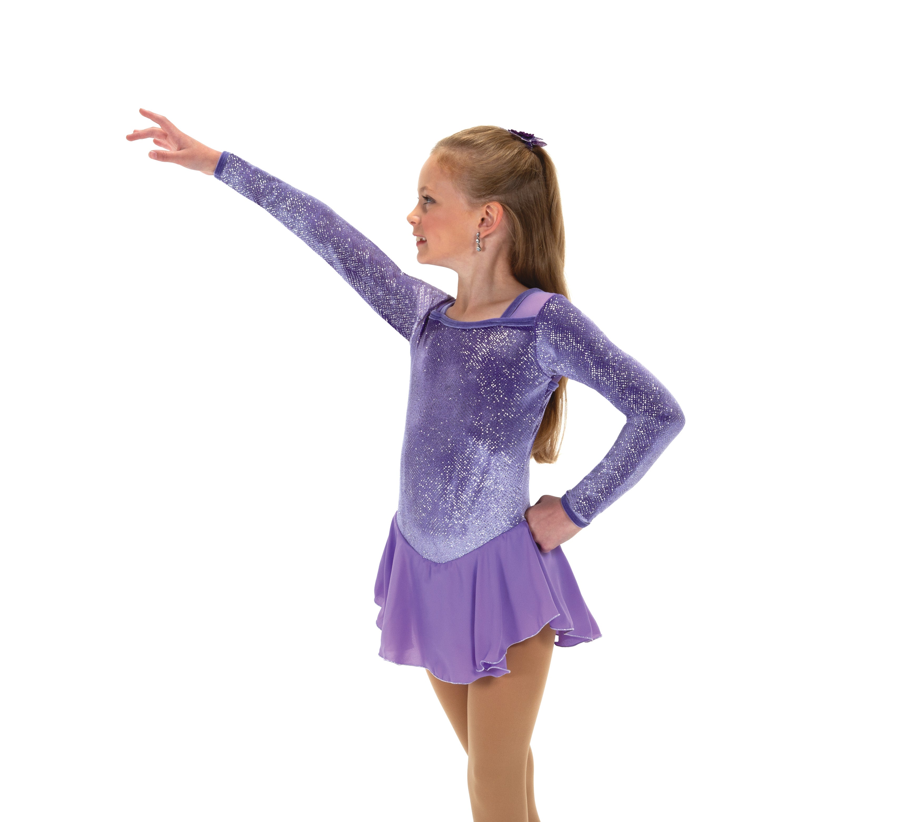 647 Brilliance Skating Dress in Purple by Jerry's