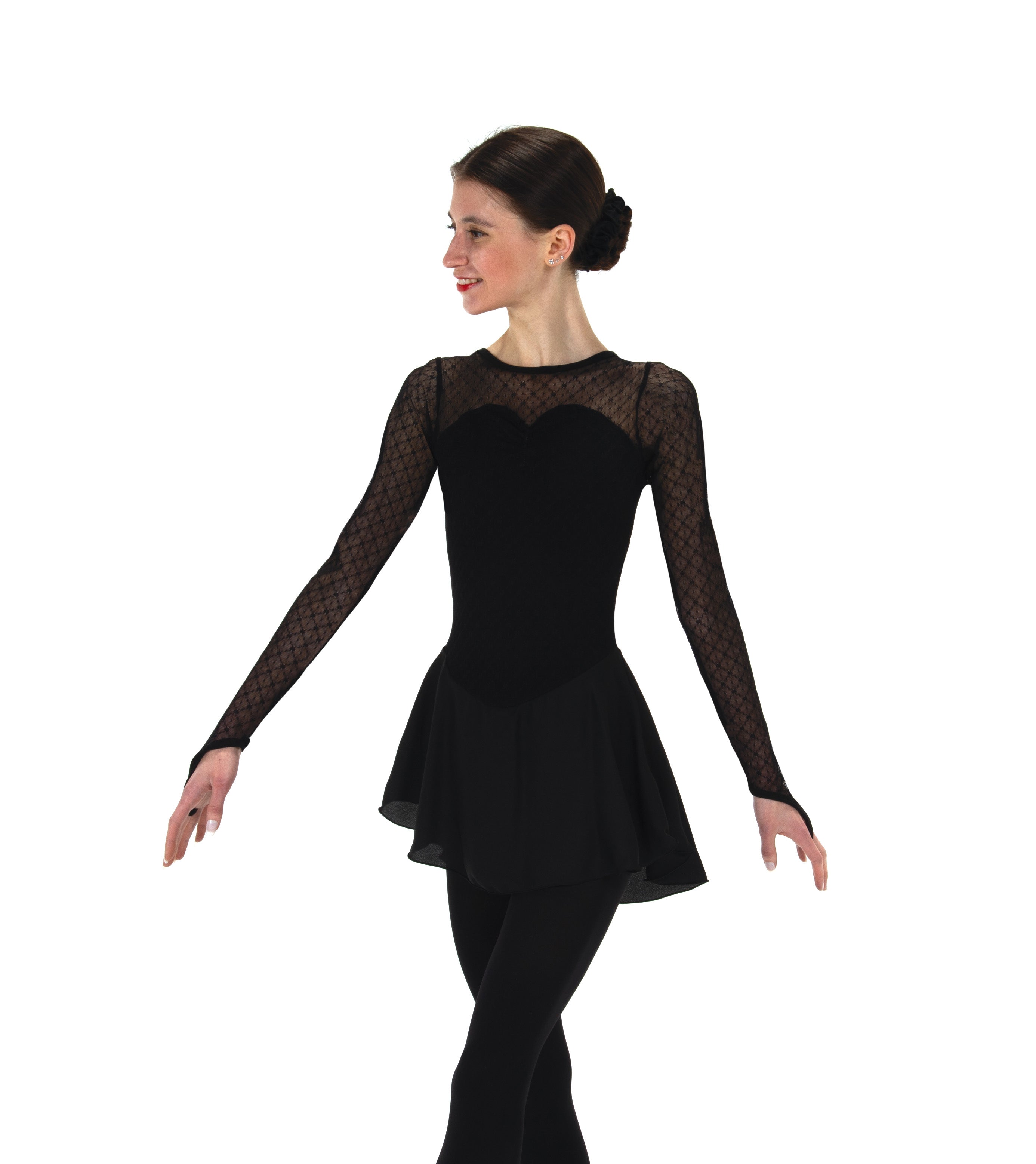 93 Overmesh Skating Dress in Black by Jerry's