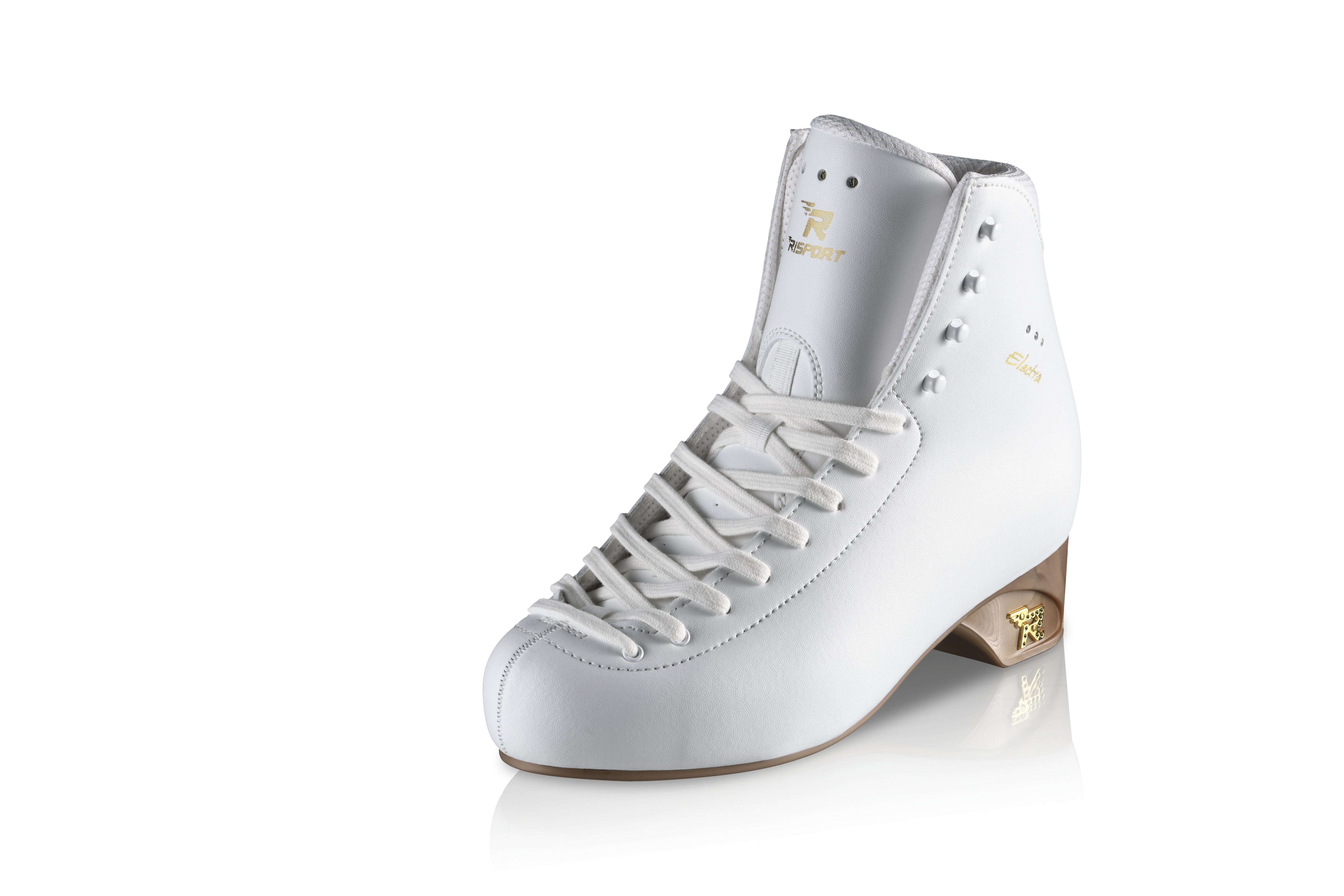 Risport Electra Light Boot Only Figure Skate in White - Sizes 220 - 255