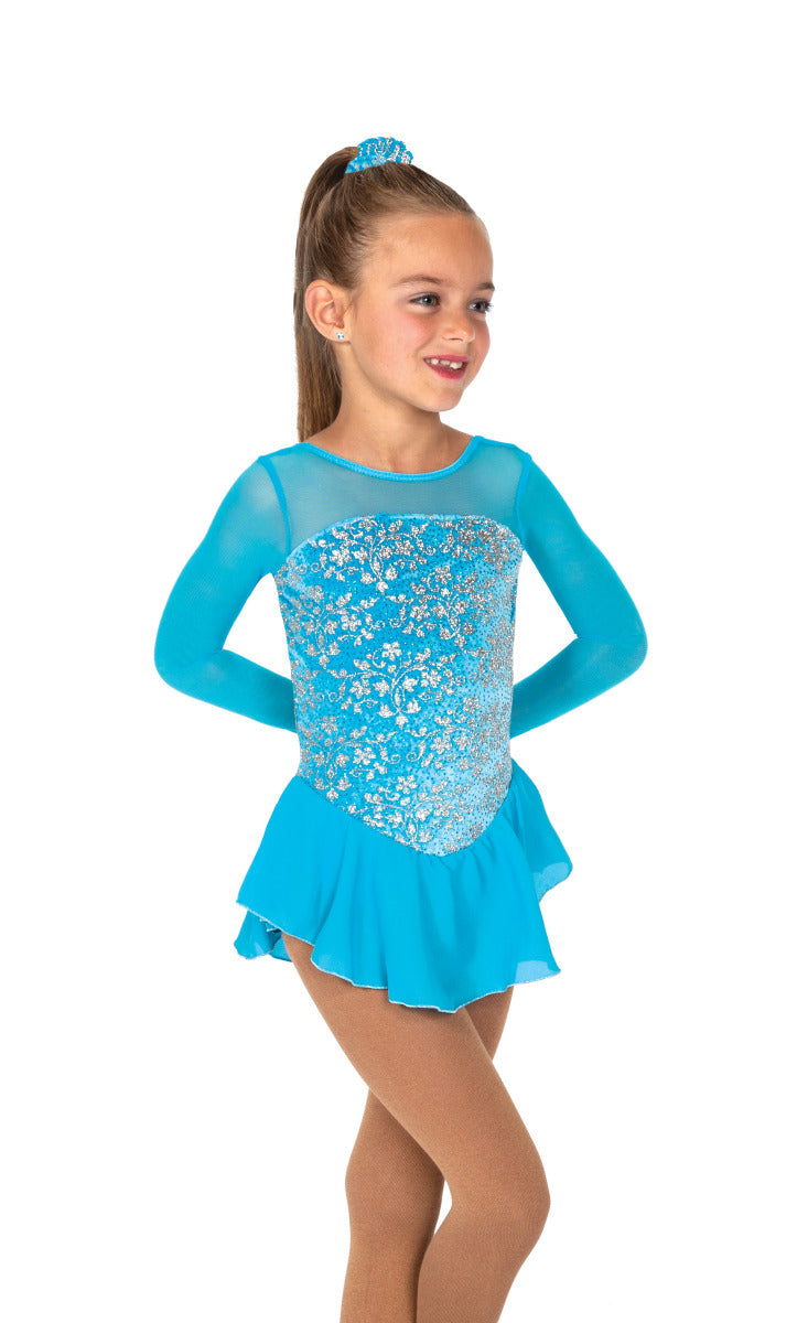 13 Princess Blue/Pink Skating Dress by Jerry's