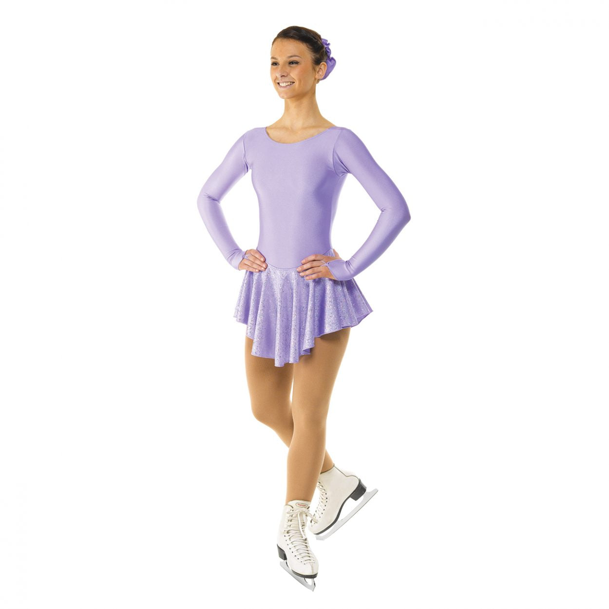 Holographic Splash Ice Skating Dress by Tappers & Pointers