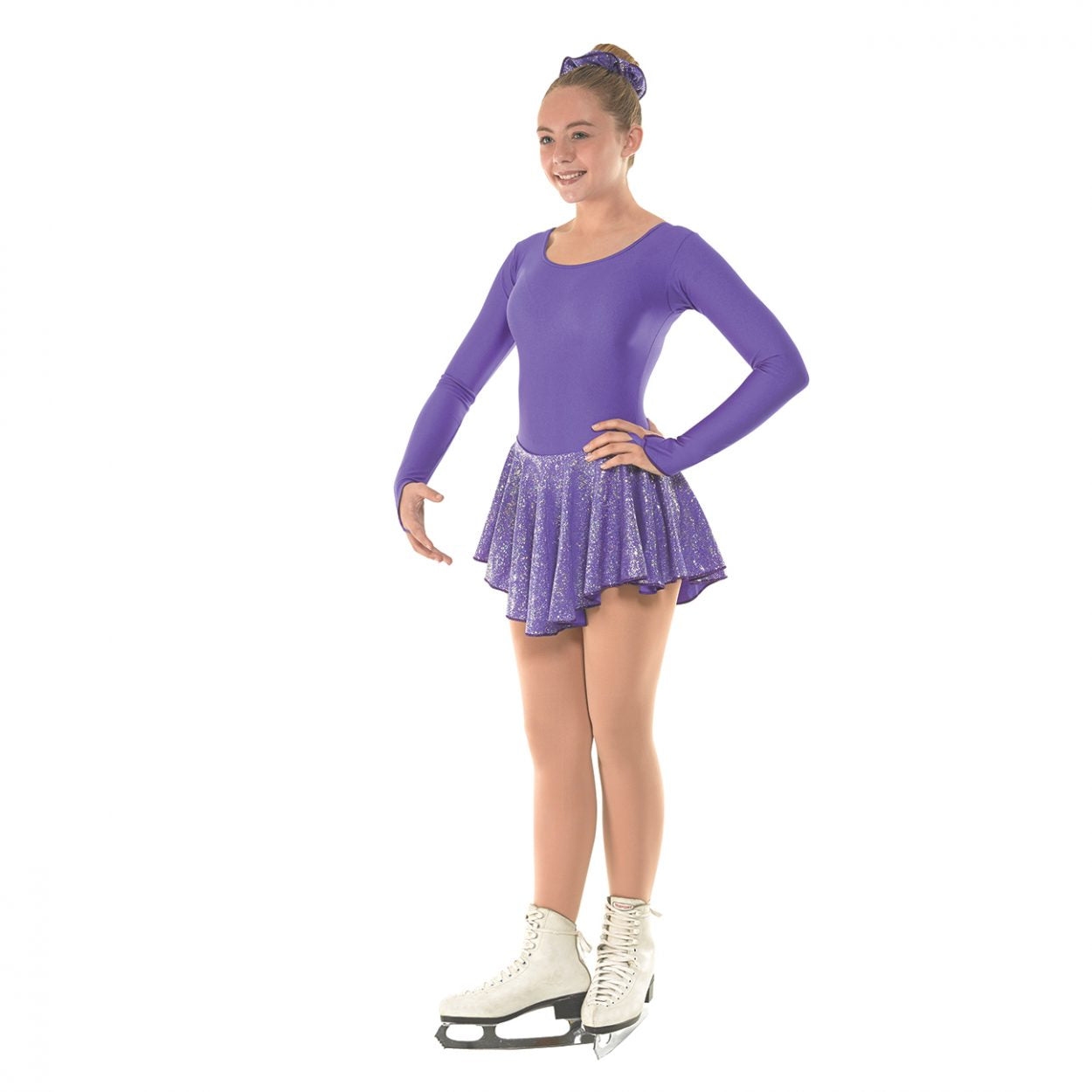 Holographic Splash Ice Skating Dress by Tappers & Pointers